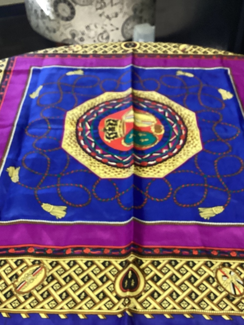 Vintage fun colorful scarf. Must see